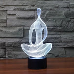 3D LED Meditation Lamo